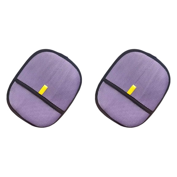 Magic Pet Removal Mittens, 2 Pack, Heavy Duty Hair Cleaner for Car Seats Upholstery, Reusable Velvet Brush for Dog and Cat Shedding, Holiday Present for Animal Lovers, Purple, 9.4 x 7.1 Inch