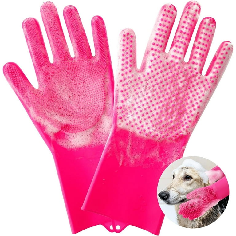 Magic Pet Grooming Gloves, Dog Cleaning Gloves, Pet Grooming