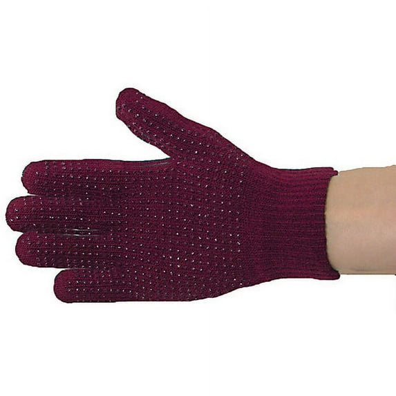 Magic Pimple Riding Gloves Burgundy