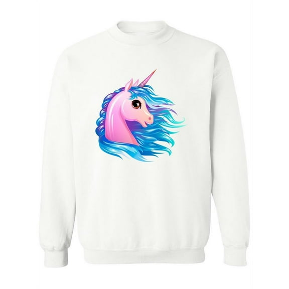 Magic Pink Unicorn . Sweatshirt Women - Women Sweatshirt, White, 5XL