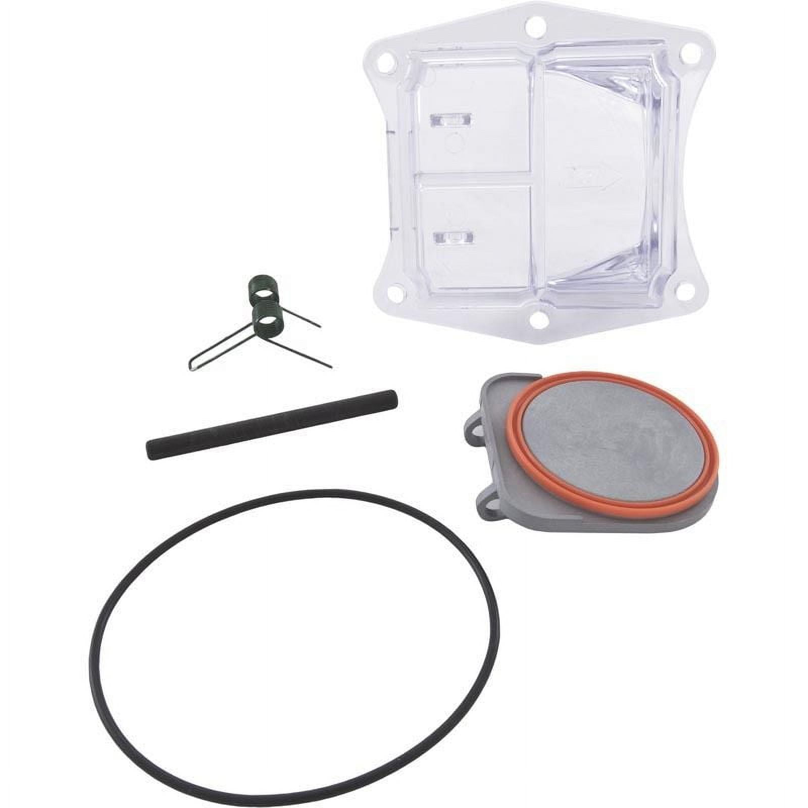 Clear and Gray Plastic Valve Replacement Kit with Metal Spring