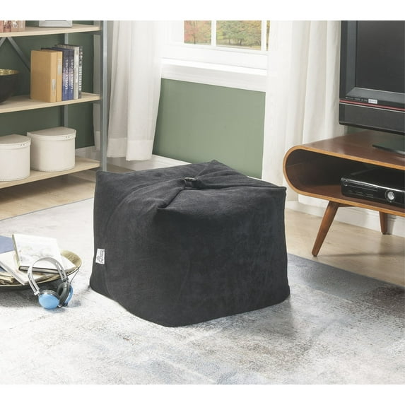 Magic Pouf Black Microplush Bean Bag - , ,
