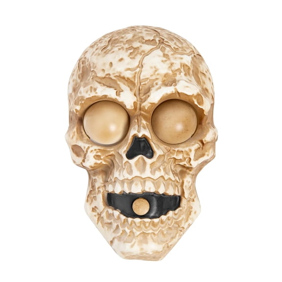 Magic Power Light-Up Skull Doorbell Halloween Decoration - 9 in x 5 in