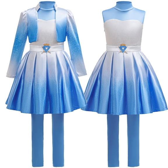 Magic Princess Costume Dress Up Outfit for Halloween Theme Party Costume 3PC Set