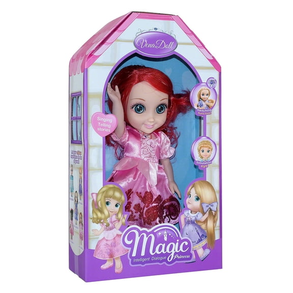 Magic Princess Talking Doll with Carrying Case and Accessories