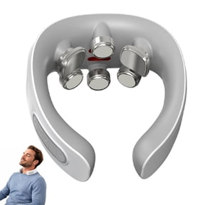 Magic Pro 3.0 Neck Massager, Magic Pro 3.0 Neck Massager 2026, Contoured Support Design with Dual-Level Mechanical Rhythmic Modes, Integrated Heat Therapy and Vibration, Ideal for Office Use