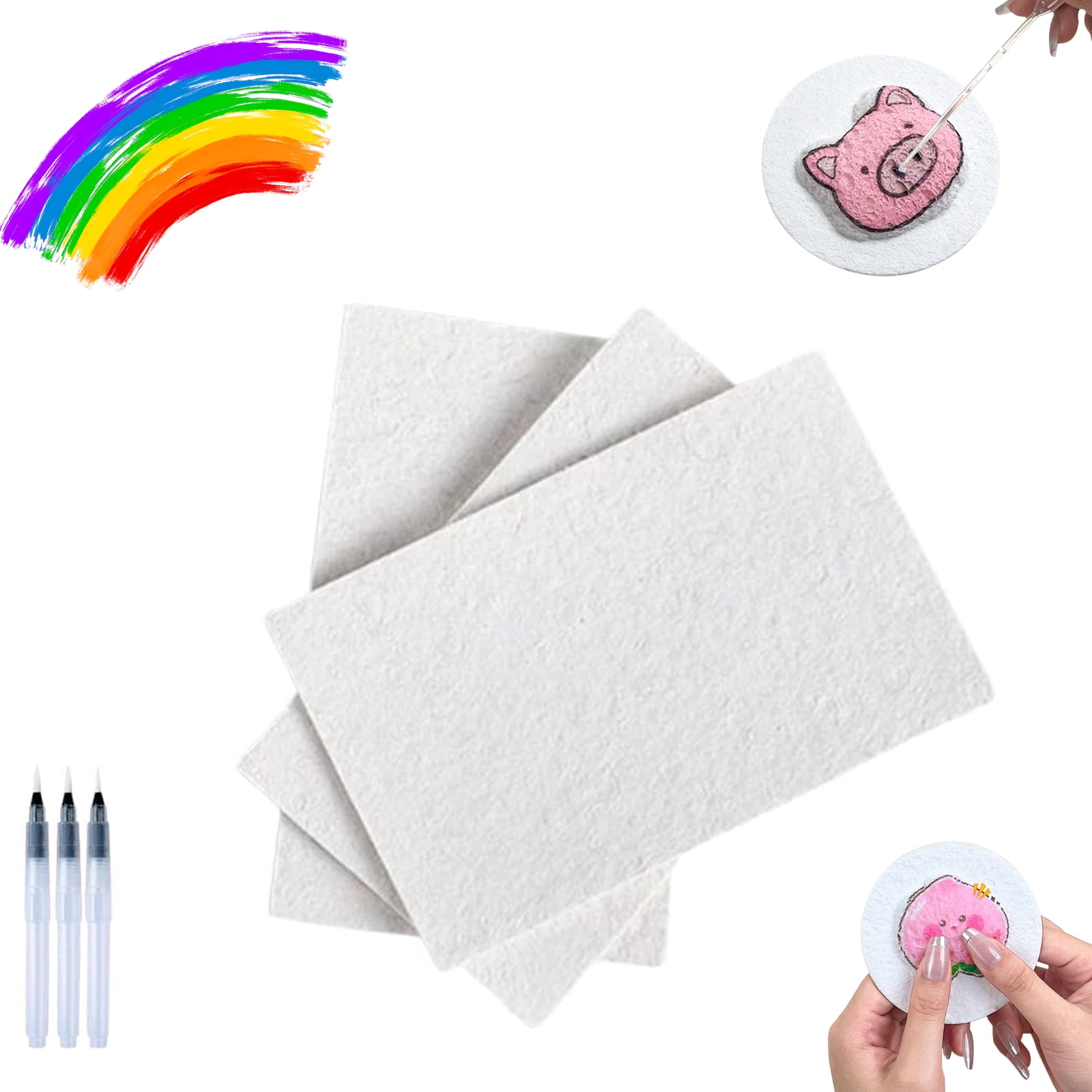 10 Sheets Magic Foam Texture Papers, White Puffy Paper Versatile Magic - View #3