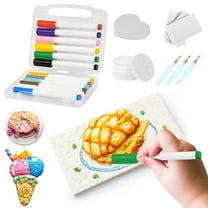 Magic Puffy Paint, 3D Drawing Magic Canvas Sponge, Puffy Popcorn Drawing Texture Painting Kit, DIY Bubble Drawing Pens Art Supplies