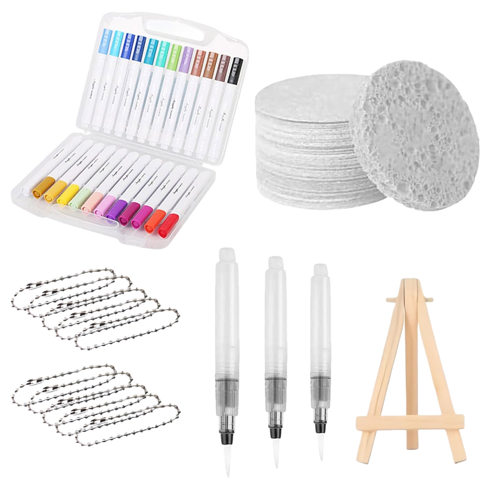 AOOTE Magic Puffy Paint Set - 38-teiliges 3D Mal Set Mit Schwamm Papier & Stiften