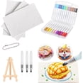 thumbnail image 2 of Magic 3D Foam Texture Painting Kit, Magic Puffy Paint, 3D Drawing Magic Canvas Sponge Puffy Popcorn Drawing Texture Painting Kit Diy Bubble Drawing Pen 2 of 14