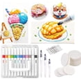 thumbnail image 1 of Magic Puffy Paint Kit for Kids, Magic Foam Texture Painting Paper, 3D Drawing Canvas Sponge, DIY Bubble Drawing Pens Art Supplies (Circle), 1 of 8