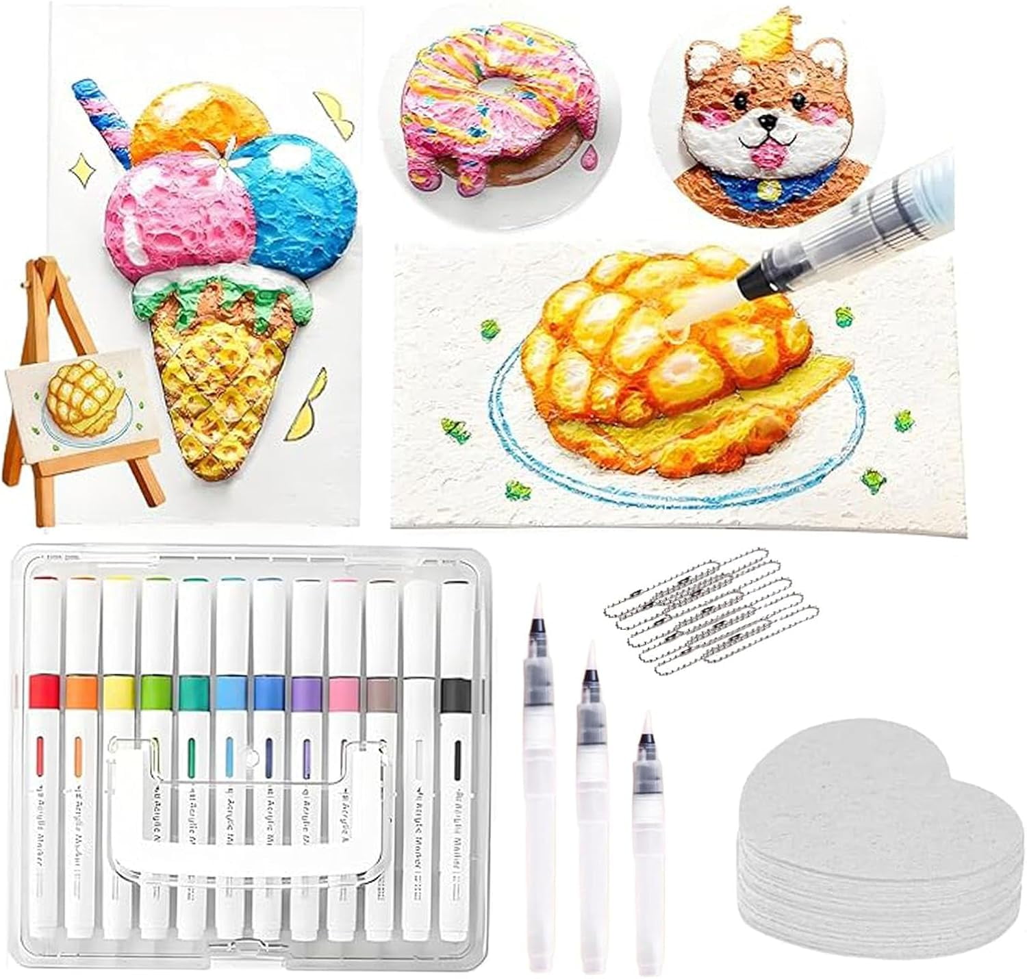 Magic Puffy Paint Kit for Kids, Magic Foam Texture Painting Paper, 3D ...