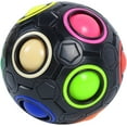 thumbnail image 1 of Magic Rainbow Puzzle FootBall- Fidget Ball Puzzle Game- Brain Teaser Toy for Boys & Girls Age 3 and Up- Birthday Party Christmas Easter Gift Stocking Stuffers Toy for Kids Teens Adults, 1 of 5