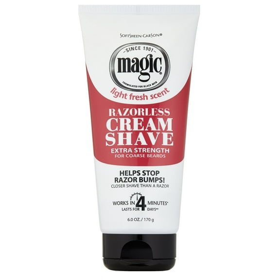 Magic Razorless Cream Shave Extra Strength 6oz (Pack of 3)