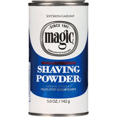 Magic Regular Strength Shaving Powder Hair Removal Depilatories for Men, 5 fl oz