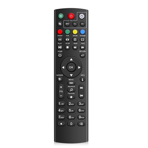 Universal Remote Control Replacement for Android TV Box Media Players, Without Voice Function