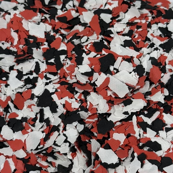 Magic Resin | Flakes for Epoxy Resin Floor Coatings 1/4'', 40lbs (18.1kg) | Garage Floor Paint Chips (Night Red)