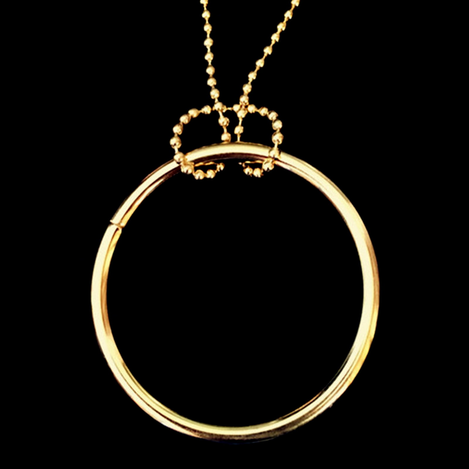 Magic Ring Stage Performance Magic Tricks Props Easy To Learn Silver