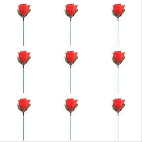 Magic Rose Transformation Set - 15PCS Fire to Flower Trick Props with Wax Block - Professional Mentalism Illusion Tools for Street Performers, Party Shows & Romantic Proposals