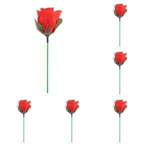 Magic Rose Transformation Set - 5PCS Fire to Flower Trick Props with Wax Block - Professional Mentalism Illusion Tools for Street Performers, Party Shows & Romantic Proposals