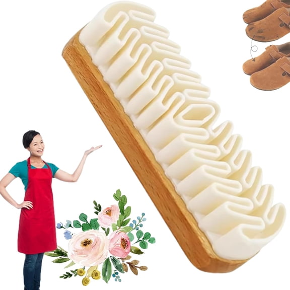 Magic Rubber Shoe Brush with Eraser, Gentle Cleaner for Suede Nubuck Leather Shoes Bags & Clothing