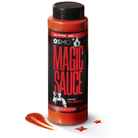Osmo Magic Sauce, Chef-Crafted Michelin-Star Quality Hot Sauce, Made with Chili Peppers and Honey, 9 fl oz.