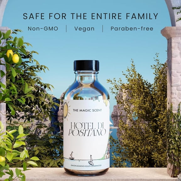 The Magic Scent Hotel Di Positano Diffuser Oil - 4 fl oz, 120 mL Aromatherapy Essential Oils for Cold-Air & Ultrasonic Diffusers Inspired by Amalfi Coast Italy