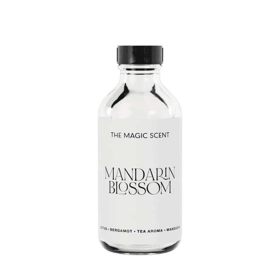 The Magic Scent Mandarin Blossom Diffuser Oil – Luxury Citrus & Floral Fragrance Oil for Cold Air, HVAC & Ultrasonic Diffusers, Mandarin & Sandalwood Scent, 120ml