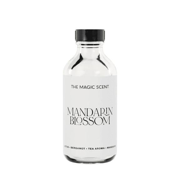 The Magic Scent Mandarin Blossom Diffuser Oil – Luxury Citrus & Floral Fragrance Oil for Cold Air, HVAC & Ultrasonic Diffusers, Mandarin & Sandalwood Scent, 120ml