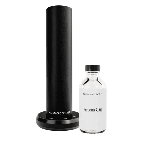 The Magic Scent TMS LUX Bluetooth Diffuser, Black – Waterless Cold-Air Smart Aroma Diffuser for Home, Hotel & Office, Covers 1,000 Sq Ft, 120ml Oil Included