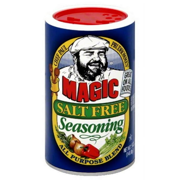 Chef Paul Prudhomme's Magic Seasoning Blends Salt Free No MSG 5oz (6 Pack)
