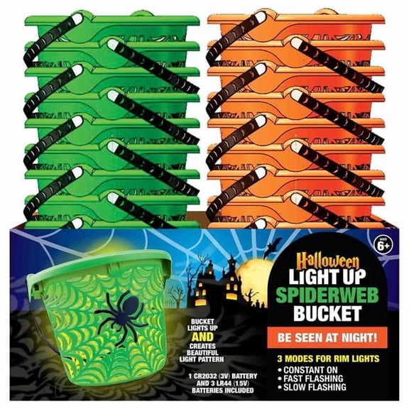 Magic Seasons 9086360 Plastic Halloween Bucket - Pack of 24