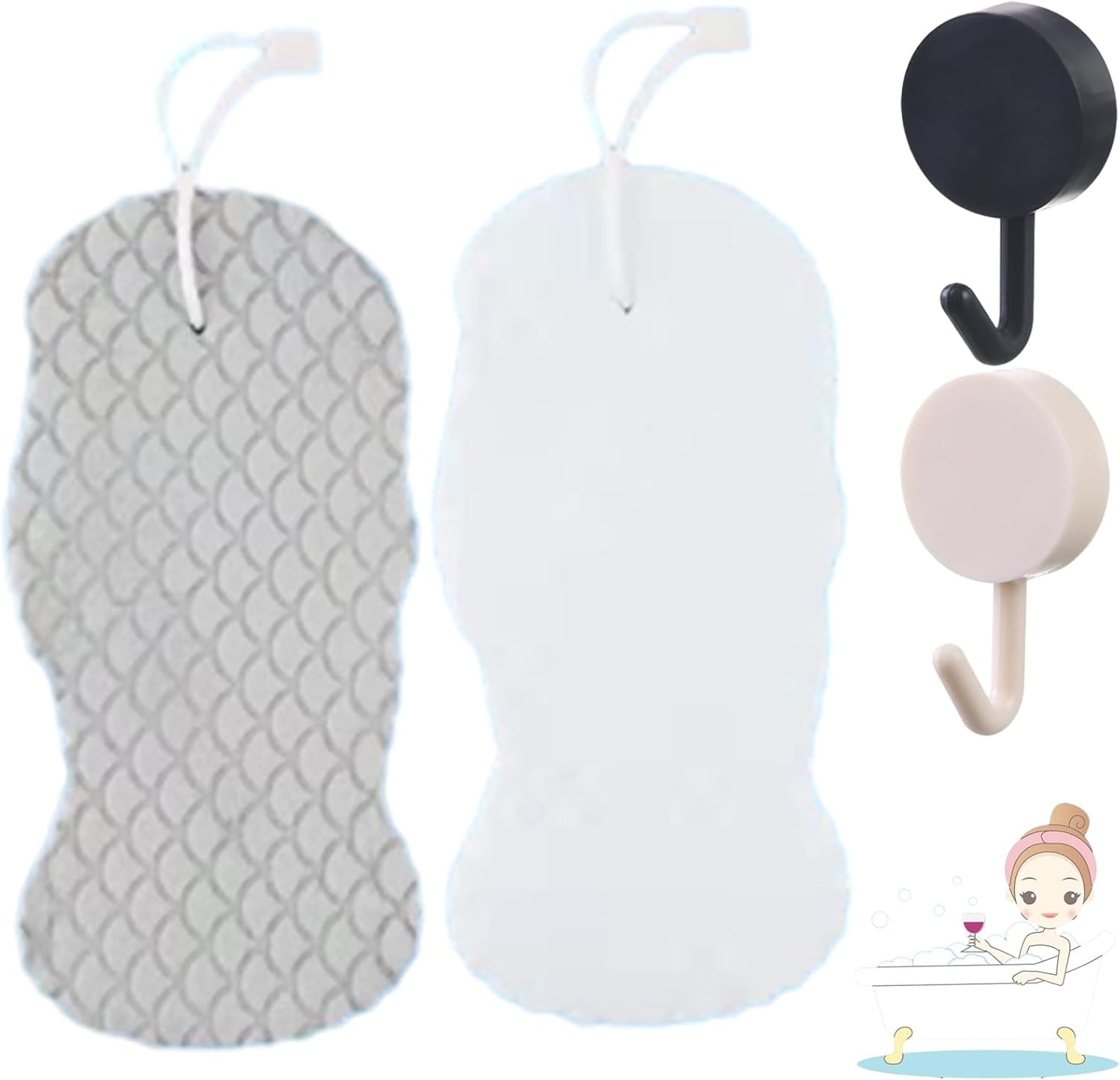 Magic Shop Exfoliating Sponge - 2025 4Pcs 3D Magic Exfoliating Bath ...