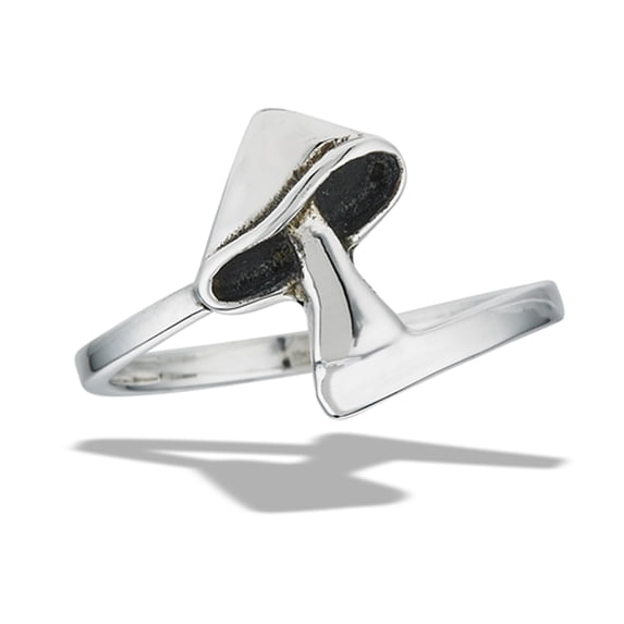 Magic Shroom Mushroom Fantasy Ring .925 Sterling Silver Band Jewelry Female Male Unisex Size 10