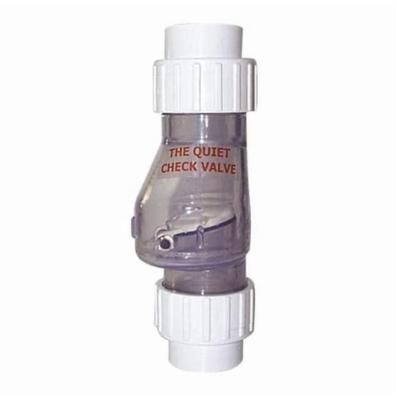 Magic 1-1/2" Slip Clear PVC Silent Check Valve B-0823-15C