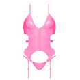thumbnail image 1 of Magic Silk Hard Candy Basque  Cheeky Panty Pink L/XL, 1 of 2