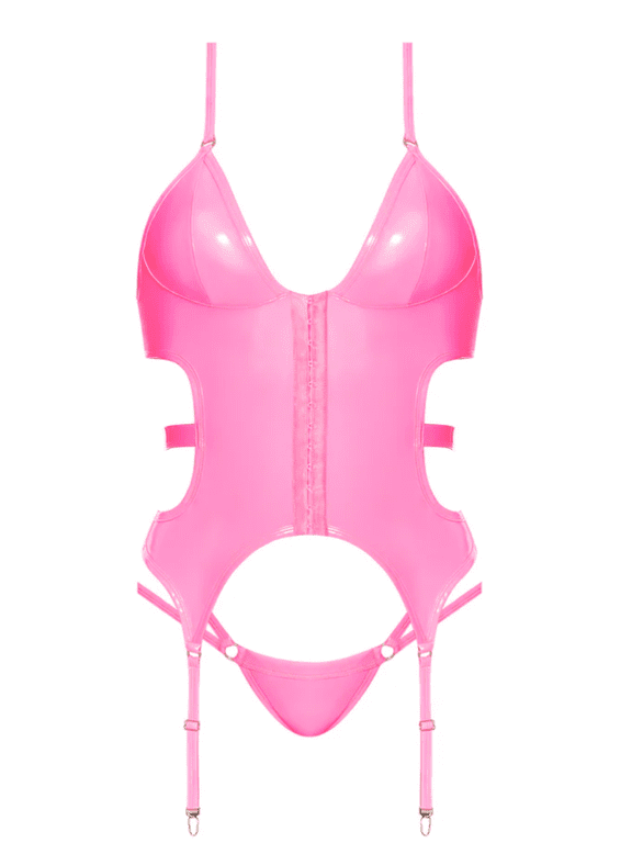 Hard Candy Basque Cheeky Panty Pink L/XL