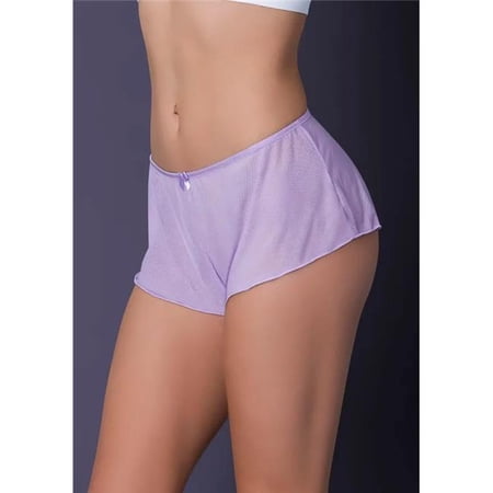 Magic Silk PP082PK2XL Pheromone Panties Flowy Mesh Short, Lilac & Rose - Queen Size - 2XL - Pack of 2