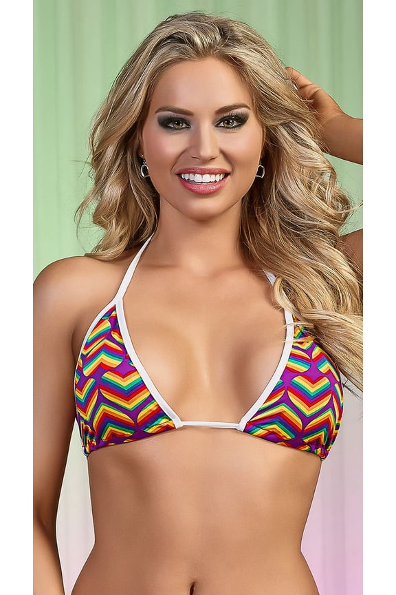 Pride Triangle Bra Top S/m