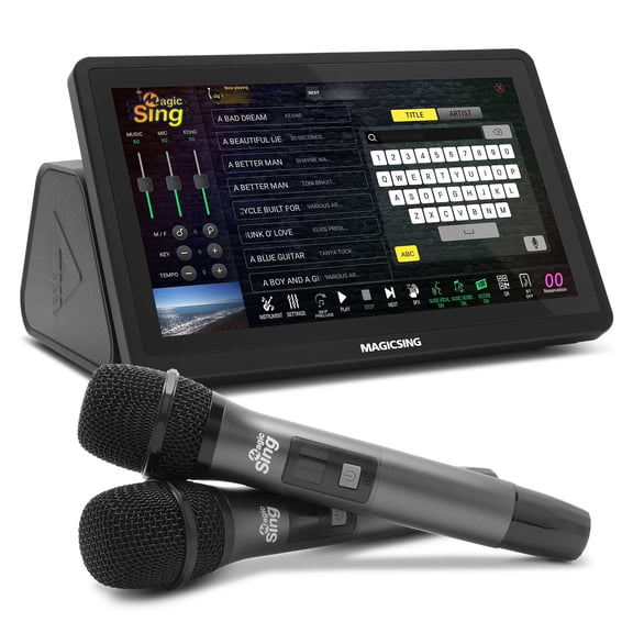 Magic Sing 2026 New All-in-One Magicsing Karaoke ATK1000 SPANISH & LATIN Wireless Mic, Free Song Updates, No App Required