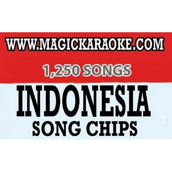 Magic Sing Indonesia Song Chip 1250 Songs Compatible To All Magic Sing Models with 3 and More Song Chip Slots - A Perfect Gift for Song Lover