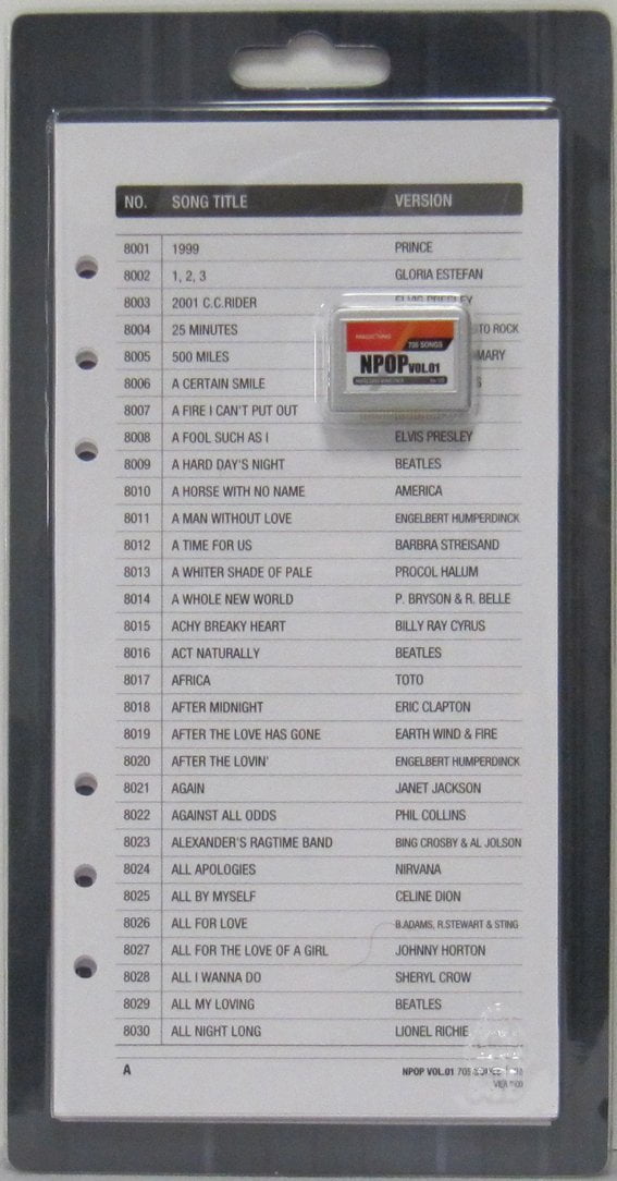 Magic Sing Pop 705 Song Chip - Collection of Pop Songs - Perfect Gift for Song Lover