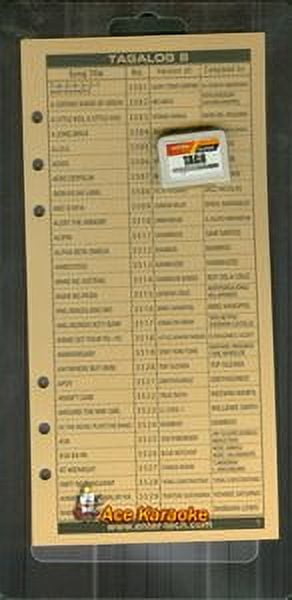 Magic Sing Tagalog #10 Song Chip Collection of 200 Built Songs