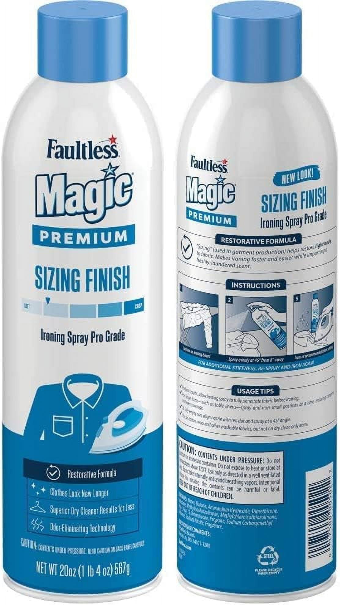 Magic Sizing Spray Light Body 20 oz Cans (20 oz, 2 packs) Spray