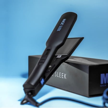 Magic Sleek Professional Titanium Flat Iron | Hair Straightener | 1.75 Inch