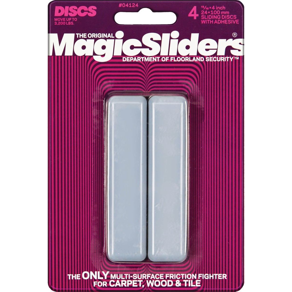 Ruby Slider Rectangular Magic Slider Rectangular Self-Stick Furniture Sliders 15/16
