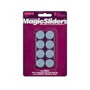 Magic Sliders 1 In. Round Adhesive Furniture Glide,8-Pack 08025
