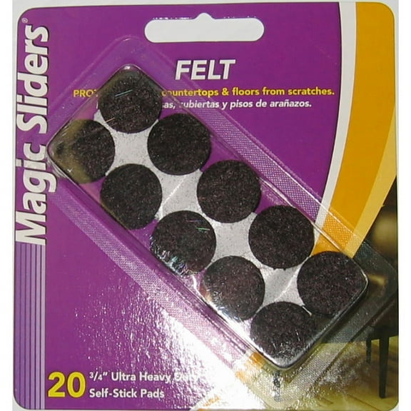PADS FELT BRN3/4"" (Pack of 6)