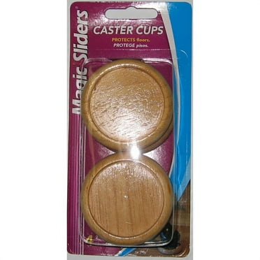 Magic Sliders 5865480 2 x 2 in. Oak Plastic Protective Pads - 4 per Pack