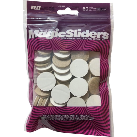 Magic Sliders Felt Furniture Pad - Pack of 6
